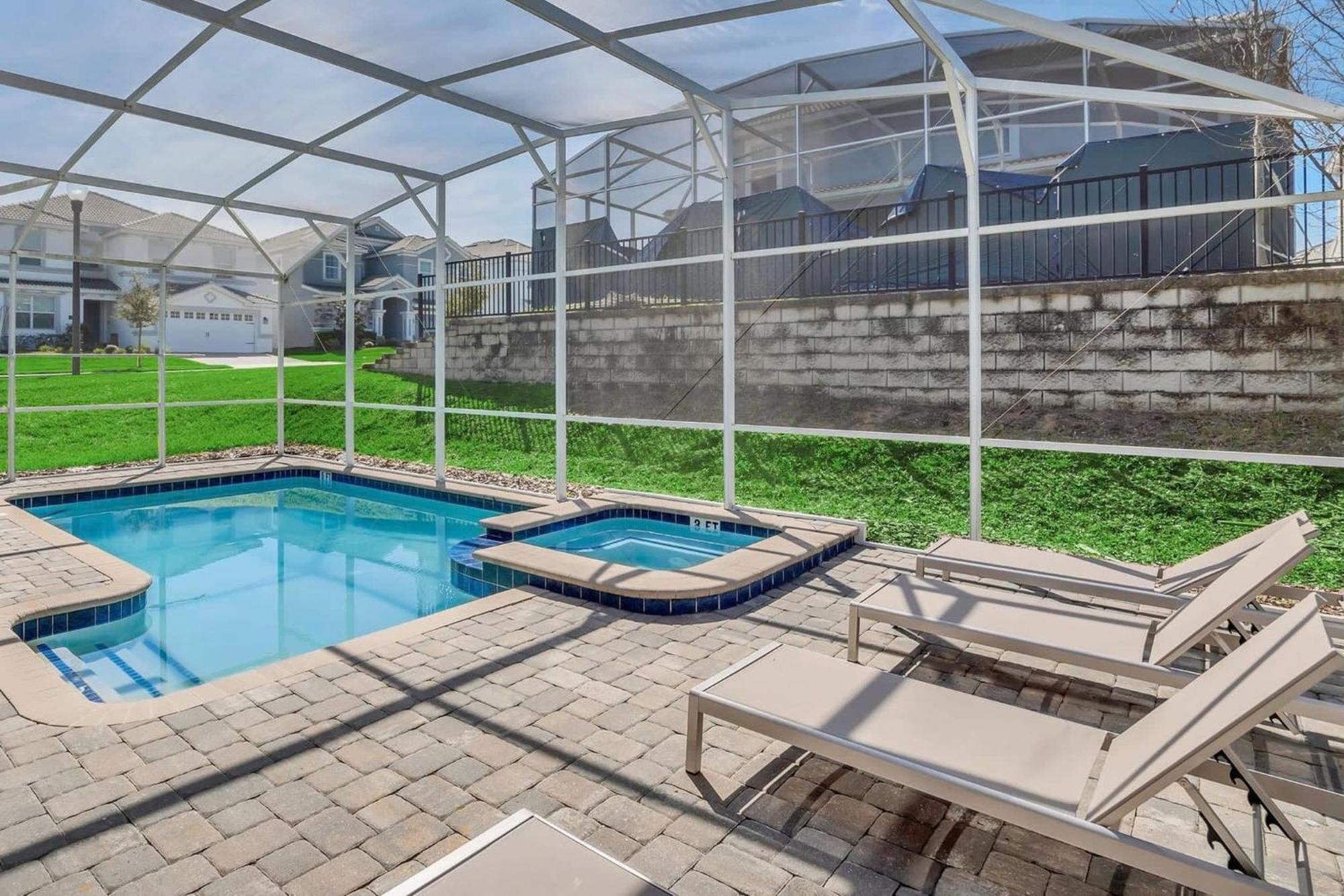 8Br Luxury - Sleeps 22 - Near Disney With Pool & Hot Tub! 达文波特 外观 照片